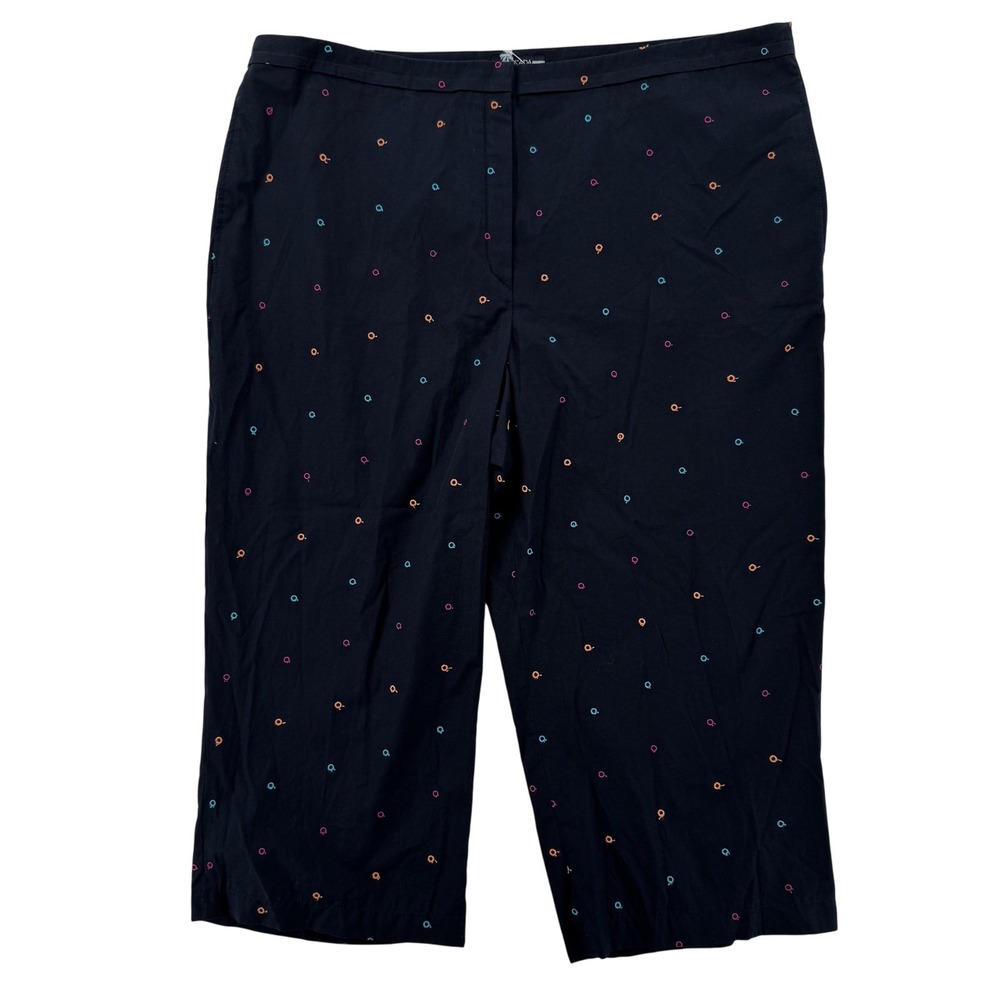 Escada Sport Pants Womens 44 14โ Embroidered Patterned Multicolor Trousers